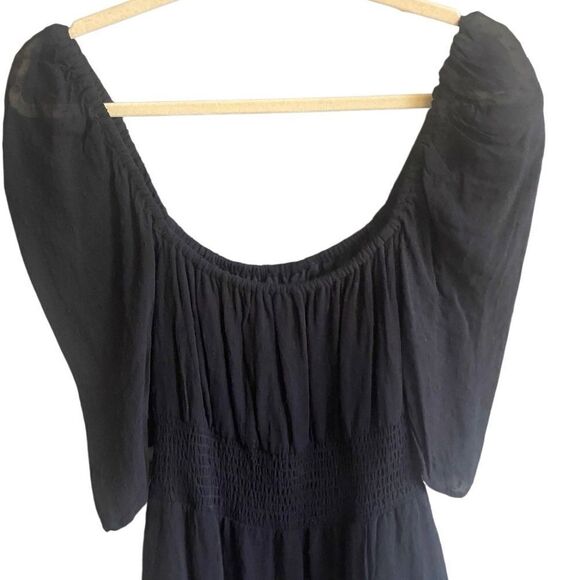 Cleobella Black Swiss Dot Mini Dress. Size Medium. New year’s Event - Picture 5 of 8